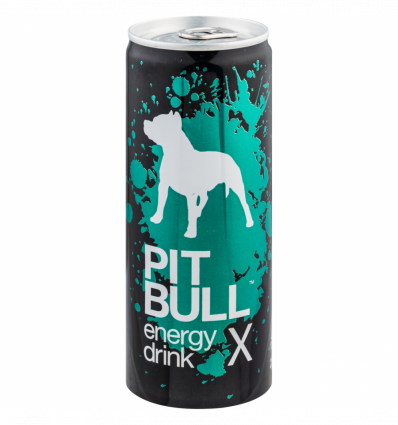 Напиток энергетический Pit Bull Х безалкогольный сильногазированный 250мл жестяная банка