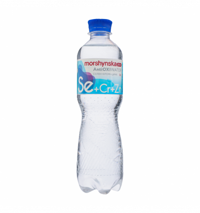 Напиток безалкогольный Моршинська Плюс AntiOxiwater Селен+Хром+Цинк негазированный 0.5л*12