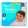 Пiдгузки Pampers Active Baby Extra Large дитячі 6 розмір 13-18кг 56шт
