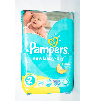 Підгузки Pampers New Baby-Dry Mini 2 розмір 3-6кг 68шт