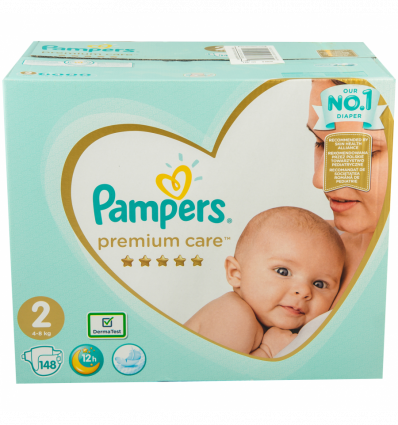 Підгузки Pampers Premium Care New Baby 2 розмір 4-8кг 148шт