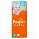 Подгузники Pampers Sleep & Play Midi 3 размер для детей 4-9кг 58шт