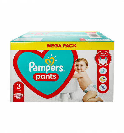 Подгузники-трусики Pampers Pants 3 размер для детей 6-11кг 120шт