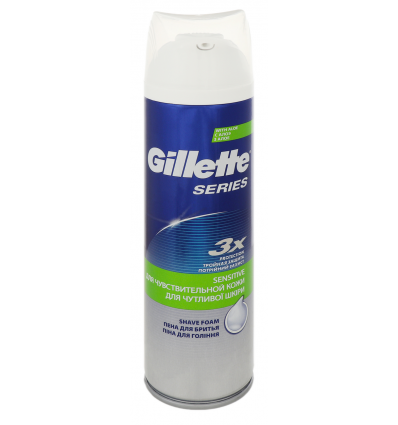 Пена для бритья Gillette Blue Sensitive 250мл