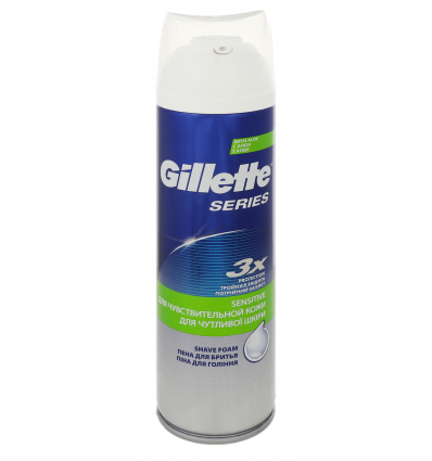 Піна для гоління Gillette Blue Sensitive 250мл