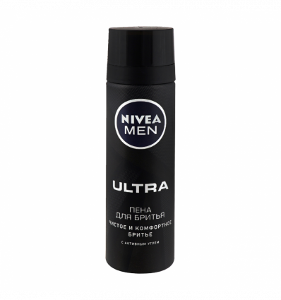Піна для гоління Nivea Men Ultra з активним вугіллям 200мл