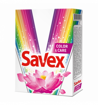 Пральний порошок для кольорових тканин Savex Color&Care автомат 400 г