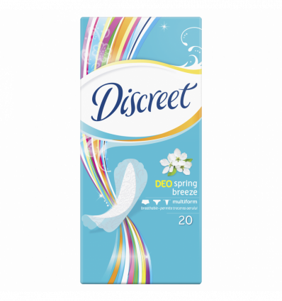 Прокладки щоденнi Discreet Deo Весняний бриз Multiform 20шт