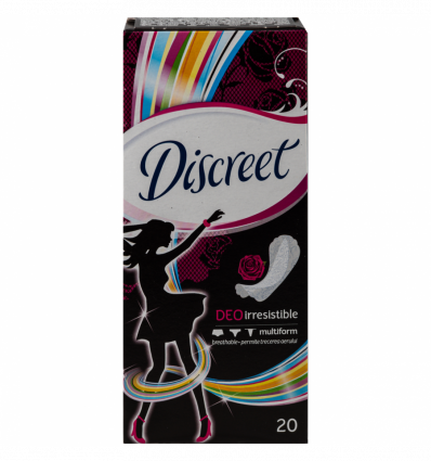 Ежедневные прокладки Discreet Deo Irresist Multif гигиенические 20шт