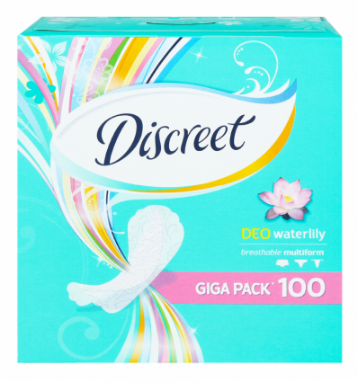 Прокладки ежедневные Discreet Deo Water Lily Multif 100шт