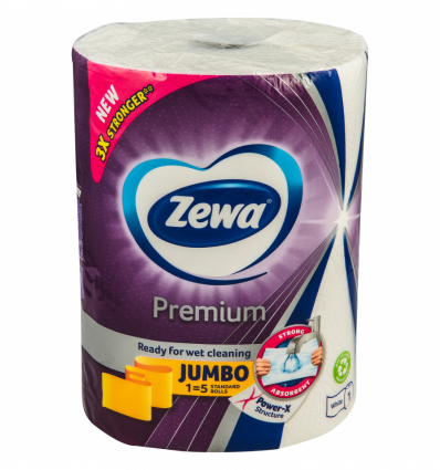 Полотенца Zewa Premium Jumbo бумажные 3 слоя 1 рулон