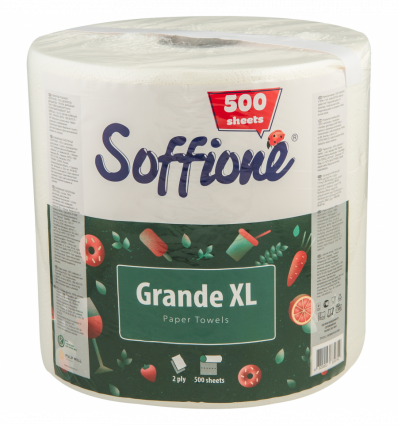 Полотенца бумажные Soffione Grande XL двухслойные 1шт