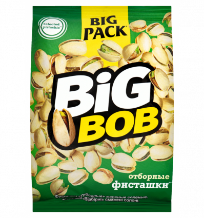 Фісташки Big Bob Відбірні смажені солоні 90г