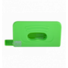 Діркопробивач пластиковий, RUBBER TOUCH, до 10 арк., 120х58х59 мм, світло-зелений