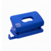 Дырокол пластиковый, RUBBER TOUCH, до 10 л., 120х58х59 мм, синий