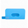 Діркопробивач пластиковий, RUBBER TOUCH, до 10 арк., 120х58х59 мм, блакитний
