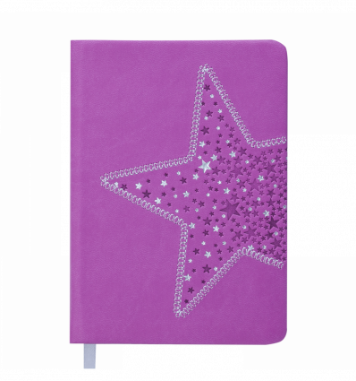 Щоденник недатований STELLA, A6, фіолетовий