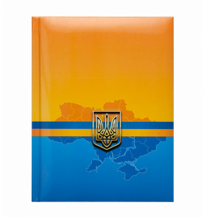 Записна книжка UKRAINE BM.24582101-02, А5, 80 арк., клітинка, тверда обкладинка, гл. ламінація з пор