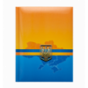 Записна книжка UKRAINE, А5, 80 арк., клітинка, тверда обкладинка, гл. ламінація з поролоном, синя