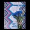 Книга канцелярська ROMANTIC, А4, 96 арк., клітинка, офсет, тв. лам. обкл., синя ( BM.2400-302і )