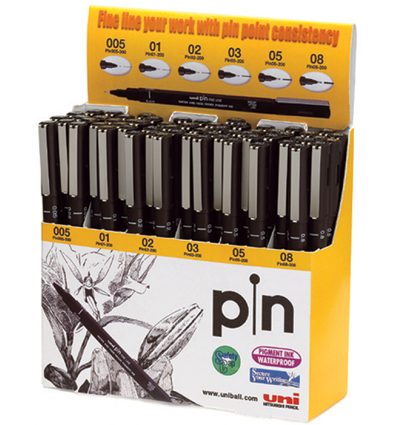 Дисплей з 60 лайнерами PiN fine line, чорний ( PIN-200/5D )