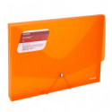 Папка на резинке объемная Axent 1502-25-A, А4, прозрачный оранжевый