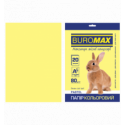 Кольоровий папір BUROMAX PASTEL жовтий А4 80г/м² 20арк (BM.2721220-08)