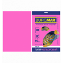 Цветная бумага BUROMAX NEON малиновая А4 80г/м² 20л (BM.2721520-29)