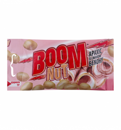 Арахіс Boom Nut смажений солоний зі смаком бекону 30г