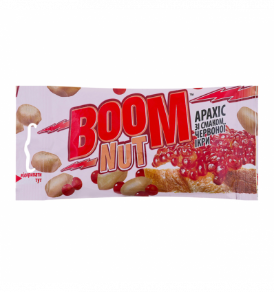 Арахіс Boom Nut смажений солоний зі смаком червоної ікри 30г