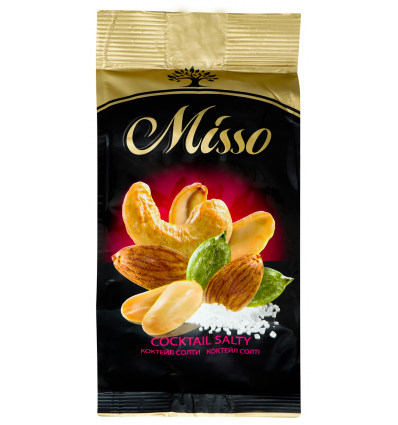 Асорті Misso Cocktail salty горіхів та ядер насіння гарбуза 125г