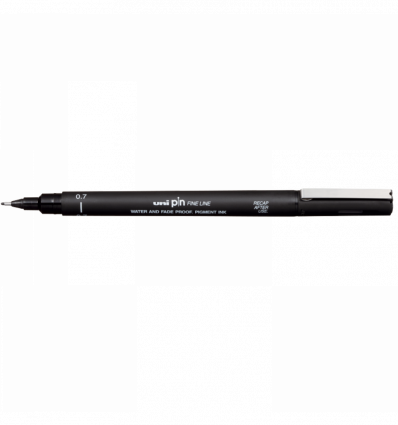 Лайнер uni PiN 0.7мм fine line, чорний ( PIN07-200.Black )