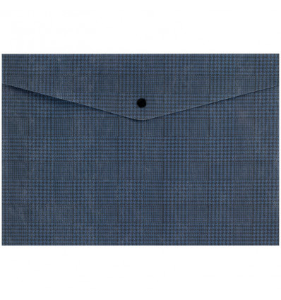 Папка на кнопке Axent 1495-19-A, А4+, Tartan Blue