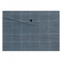 Папка на кнопке Axent 1495-17-A, А4+, Tartan Gray