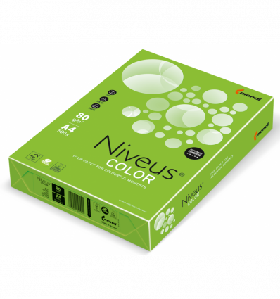 Кольоровий папір NIVEUS MA42 зелений А4 80г/м² 500 аркушів ( A4.80.NVI.MA42.500 )