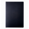 Зошит для нотаток CLASSIC, А4, 80 арк., клітинка, пластикова обкладинка, чорний
