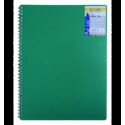 Зошит для нотаток CLASSIC BM.2446-004і, А4, 80 арк., клітинка, пластикова обкладинка, зелений
