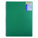 Тетрадь для записей CLASSIC, А4, 80 л., клетка, пластиковая обложка, зеленая