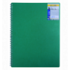 Тетрадь для записей CLASSIC, А4, 80 л., клетка, пластиковая обложка, зеленая
