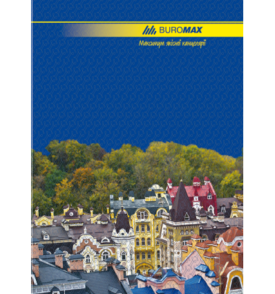 Книга канцелярська CLASSIC, А4, 96 арк., лінія, офсет, тверда ламінована обкладинка, синя ( BM.2401 