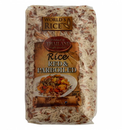 Рис парбоилд красный World`s Rice 500г