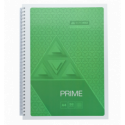 Зошит для нотаток PRIME, А4, 96 арк., клітинка, картонна обкладинка, салатовий