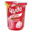 Творожок Чудо вкус клубничное мороженое сбитый 5,0% 230г