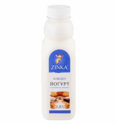 Біфідойогурт Zinka з козиного молока 2.8% 510г