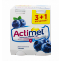 Продукт кисломолочний Actimel Чорниця 1.5% 4*100г/уп