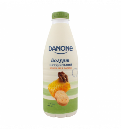 Йогурт Danone Банан-мёд-орехи питьевой 1.5% 800г