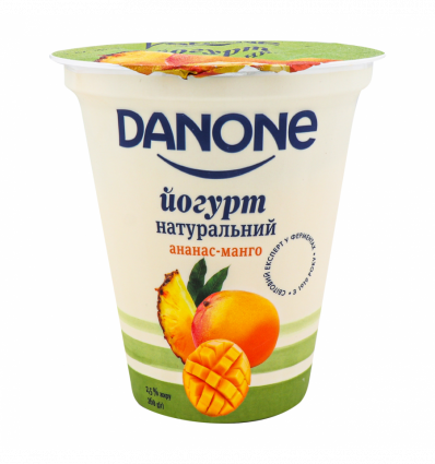 Йогурт Danone Ананас-манго 2.5% 260г