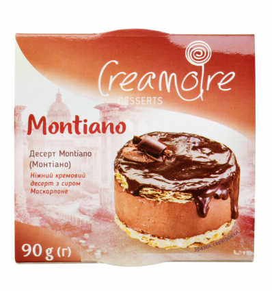 Десерт кремовий Creamoire Монтіано з сиром Маскарпоне 90г