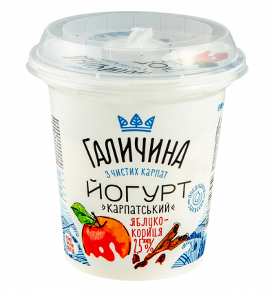 Йогурт Галичина Яблуко-кориця 2,5% 280г