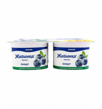 Йогурт Живинка черника 1,5% 115г*4шт 460г